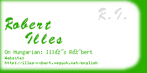 robert illes business card